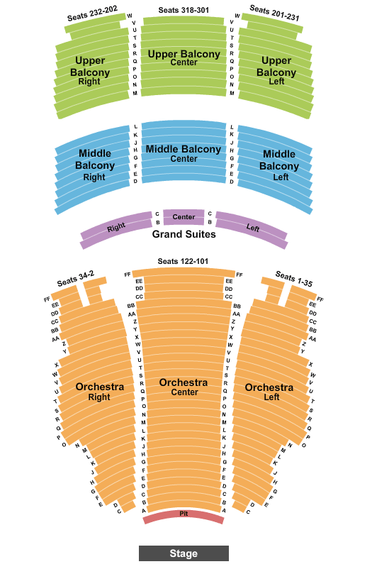 Hippodrome Theatre At The France-Merrick PAC Sound Of Music Seating Chart